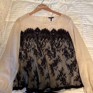 Daisy Fuentes lace blouse